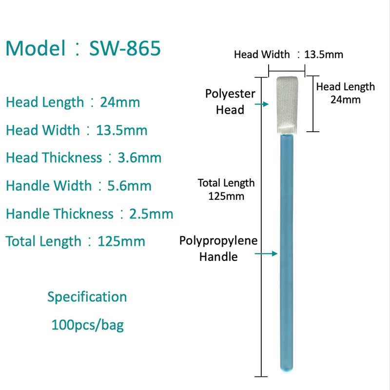 SW-865 Lille hoved steril polyesterpind
