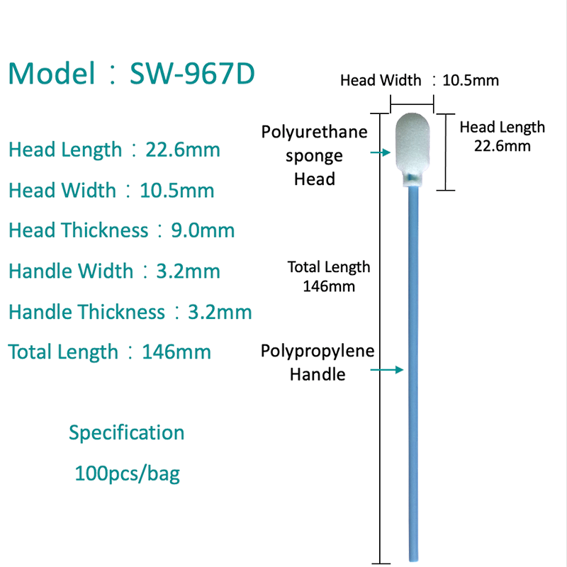 SW-967D oval slidbestandig svamppind